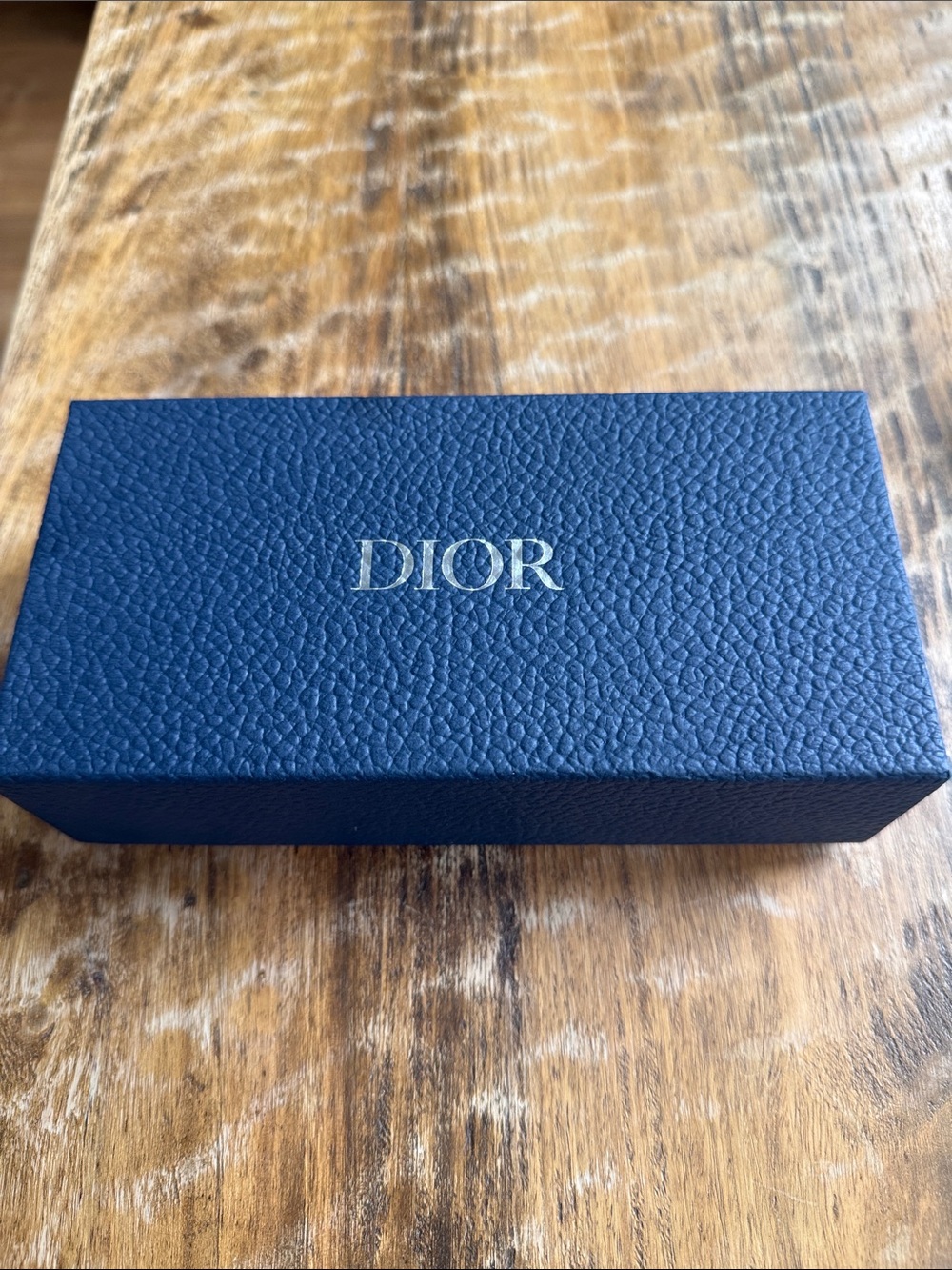 Dior Men's Accessories Box in Navy with silver Logo